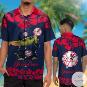 New York Yankees Baby Yoda Hawaiian Shirt
