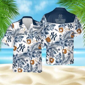 New York Yankees Baseball Hawaiian Shirt Short