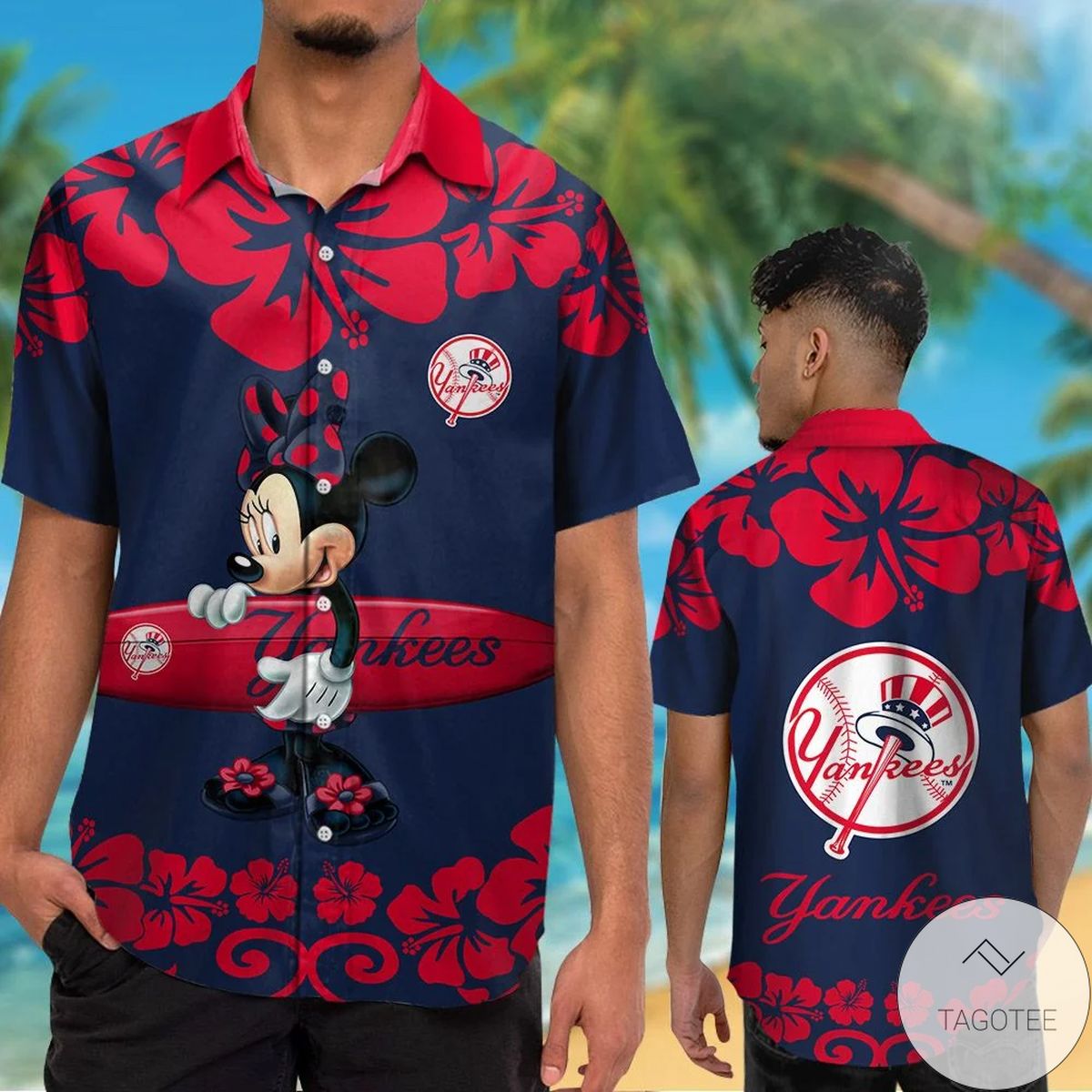 New York Yankees Minnie Mouse Hawaiian Shirt New York Yankees Minnie Mouse Hawaiian Shirt