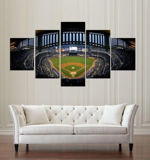 New York Yankees Stadium 1 - Sport 5 Panel Canvas Art Wall Decor New York Yankees Stadium 1 - Sport 5 Panel Canvas Art Wall Decor