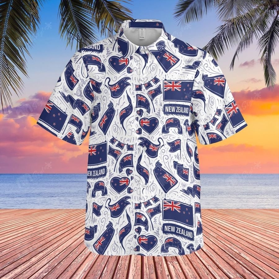New Zealand Flag Pattern Hawaii Shirt New Zealand Flag Pattern Hawaii Shirt