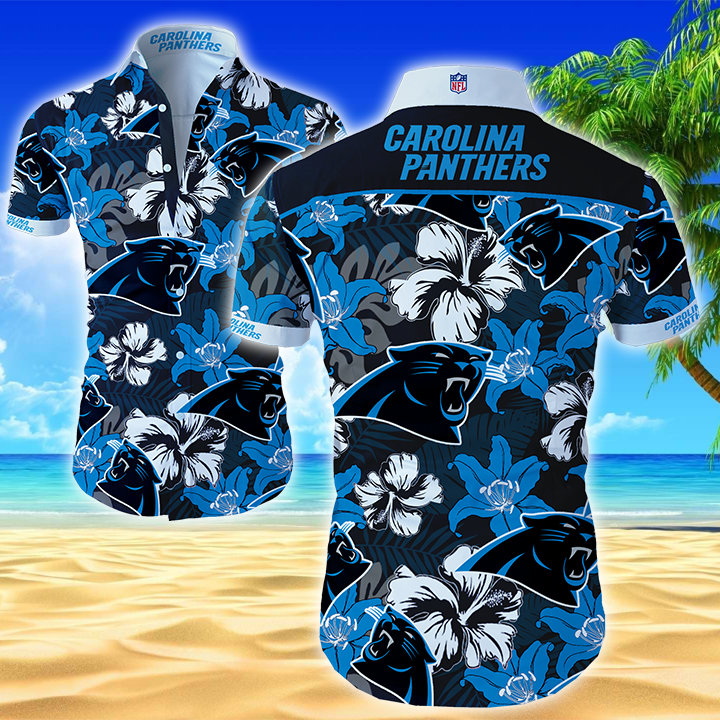 Nfl Carolina Panthers Hawaiian Shirt Summer Button Up Nfl Carolina Panthers Hawaiian Shirt Summer Button Up