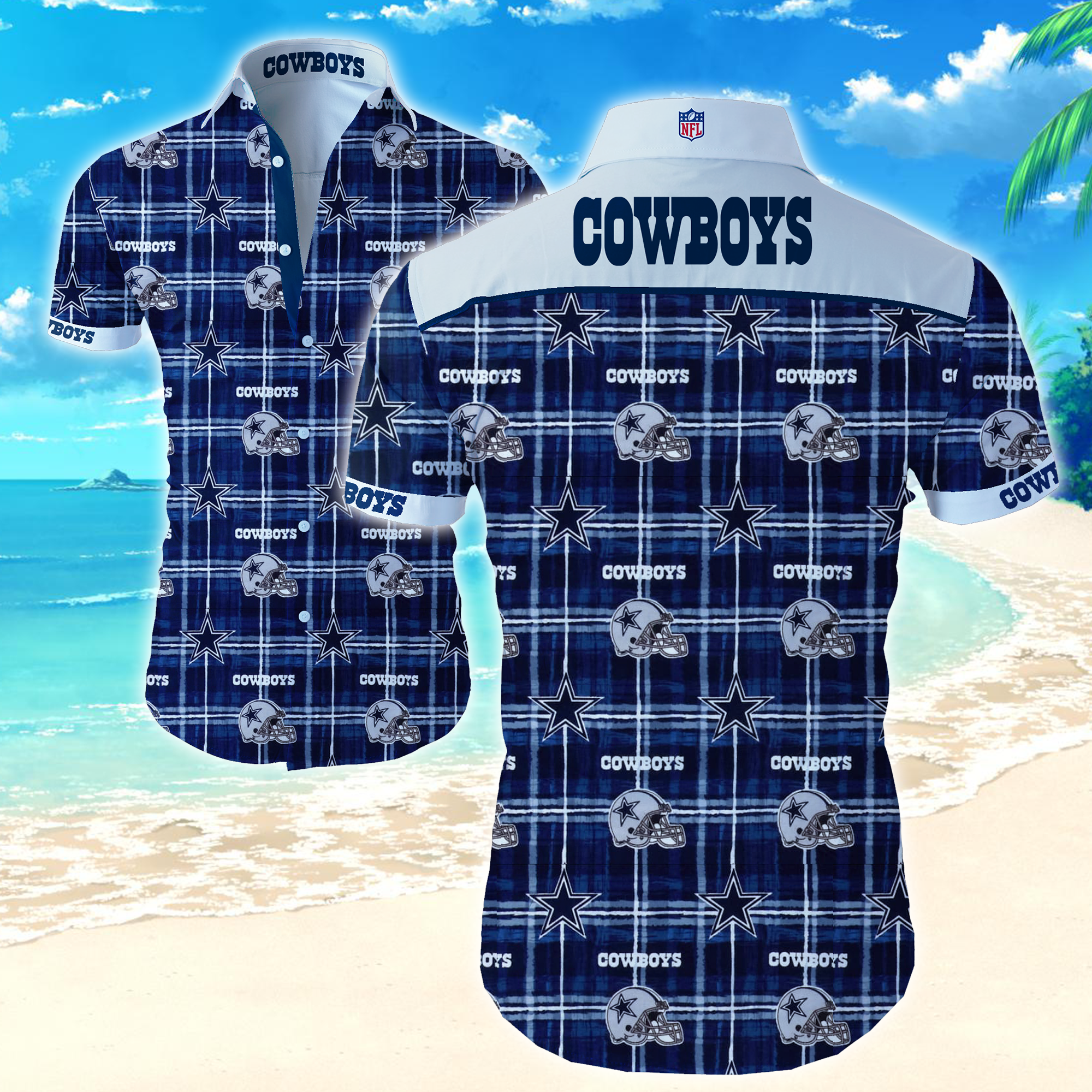 Nfl Dallas Cowboys Hawaiian Shirt Summer Button Up Nfl Dallas Cowboys Hawaiian Shirt Summer Button Up