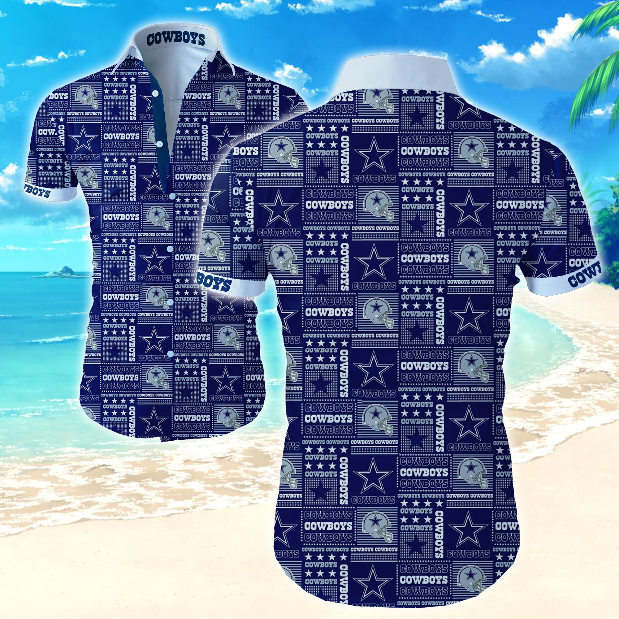 Nfl Dallas Cowboys Hawaiian Shirt Summer Button Up Nfl Dallas Cowboys Hawaiian Shirt Summer Button Up