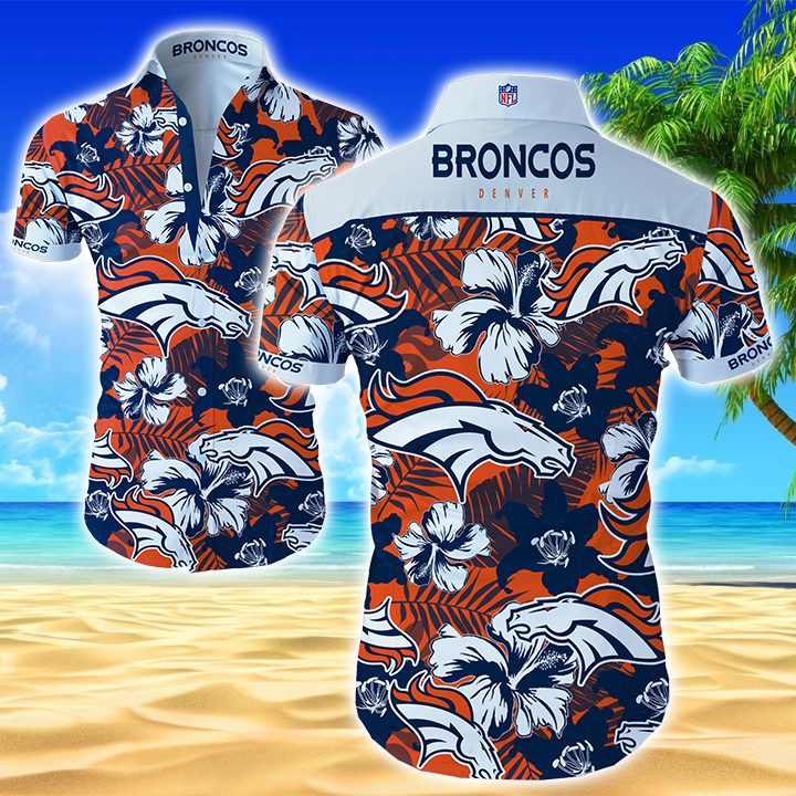 Nfl Denver Broncos Hawaiian Shirt Summer Button Up Nfl Denver Broncos Hawaiian Shirt Summer Button Up