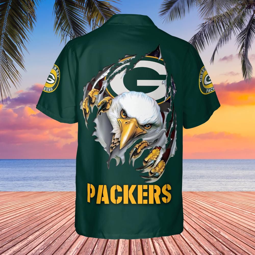 Nfl Green Bay Packers Patriot Day September 11Th Button Hawaiian Shirt Nfl Green Bay Packers Patriot Day September 11Th Button Hawaiian Shirt