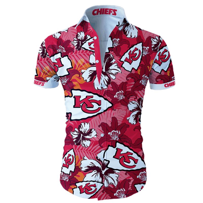 Nfl Kansas City Chiefs Hawaiian Shirt Summer Button Up Nfl Kansas City Chiefs Hawaiian Shirt Summer Button Up