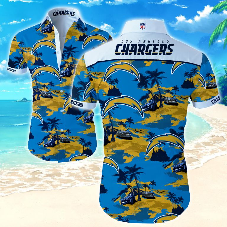 Nfl Los Angeles Chargers Hawaiian Shirt Summer Button Up Nfl Los Angeles Chargers Hawaiian Shirt Summer Button Up