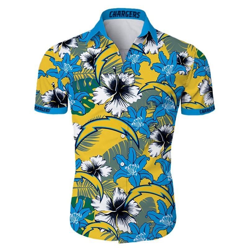 Nfl Los Angeles Chargers Hawaiian Shirt Summer Button Up Nfl Los Angeles Chargers Hawaiian Shirt Summer Button Up