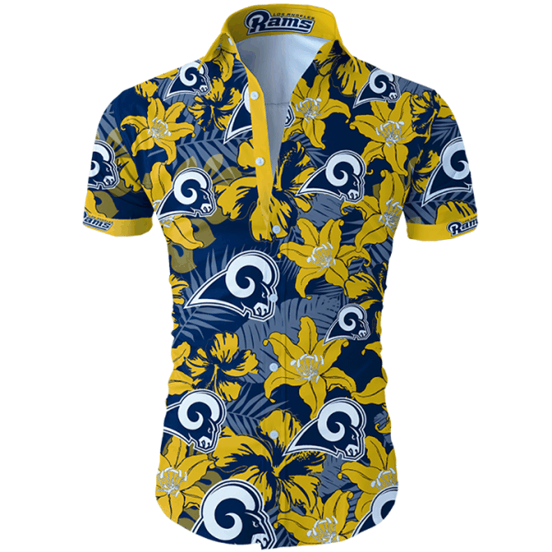 Nfl Los Angeles Rams Hawaiian Shirt Summer Button Up Nfl Los Angeles Rams Hawaiian Shirt Summer Button Up