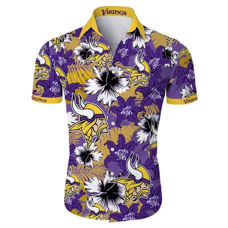 Nfl Minnesota Vikings Hawaiian Shirt Summer Button Up Nfl Minnesota Vikings Hawaiian Shirt Summer Button Up