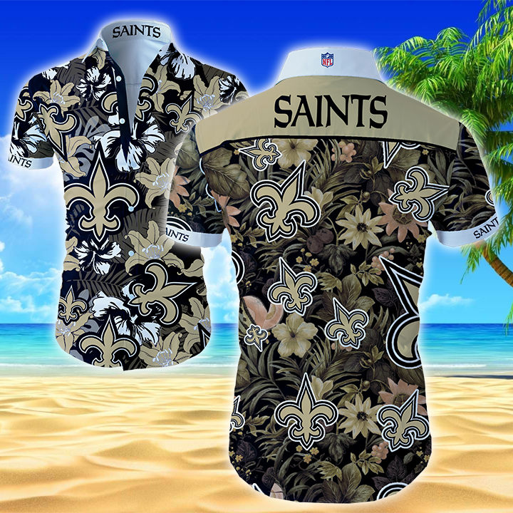 Nfl New Orleans Saints Hawaiian Shirt Summer Button Up Nfl New Orleans Saints Hawaiian Shirt Summer Button Up
