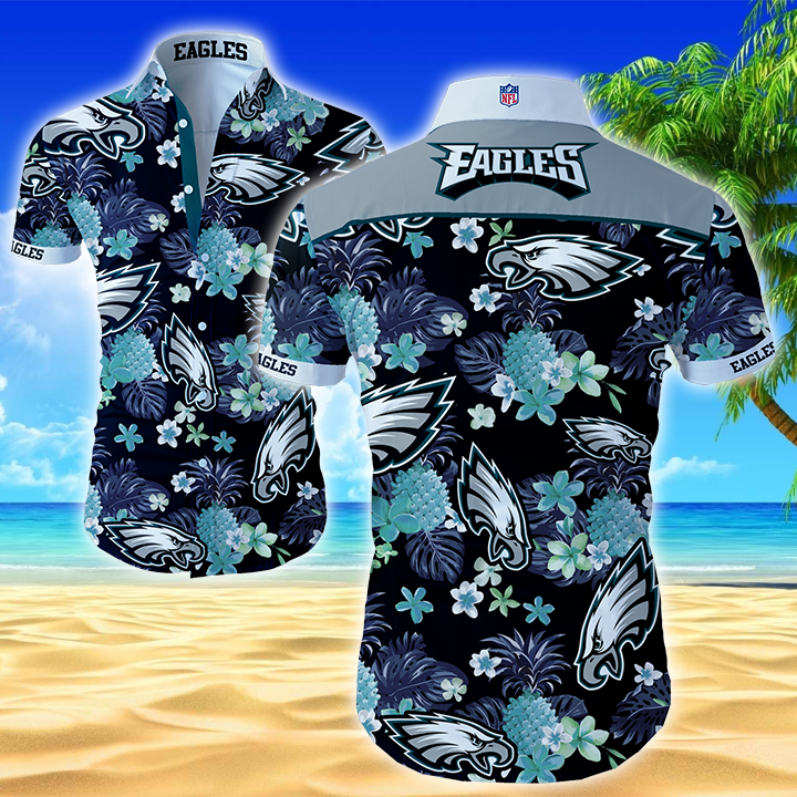 Nfl Philadelphia Eagles Hawaiian Shirt Summer Button Up Nfl Philadelphia Eagles Hawaiian Shirt Summer Button Up