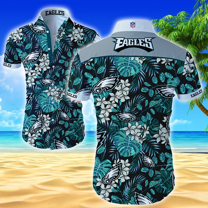 Nfl Philadelphia Eagles Hawaiian Shirt Summer Button Up Nfl Philadelphia Eagles Hawaiian Shirt Summer Button Up