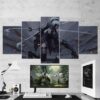 Nier Automata Yorha 2B Katana 03 - Gaming 5 Panel Canvas Art Wall Decor
