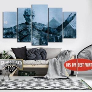 Night King - Game of Thrones - Movie 5 Panel Canvas Art Wall Decor