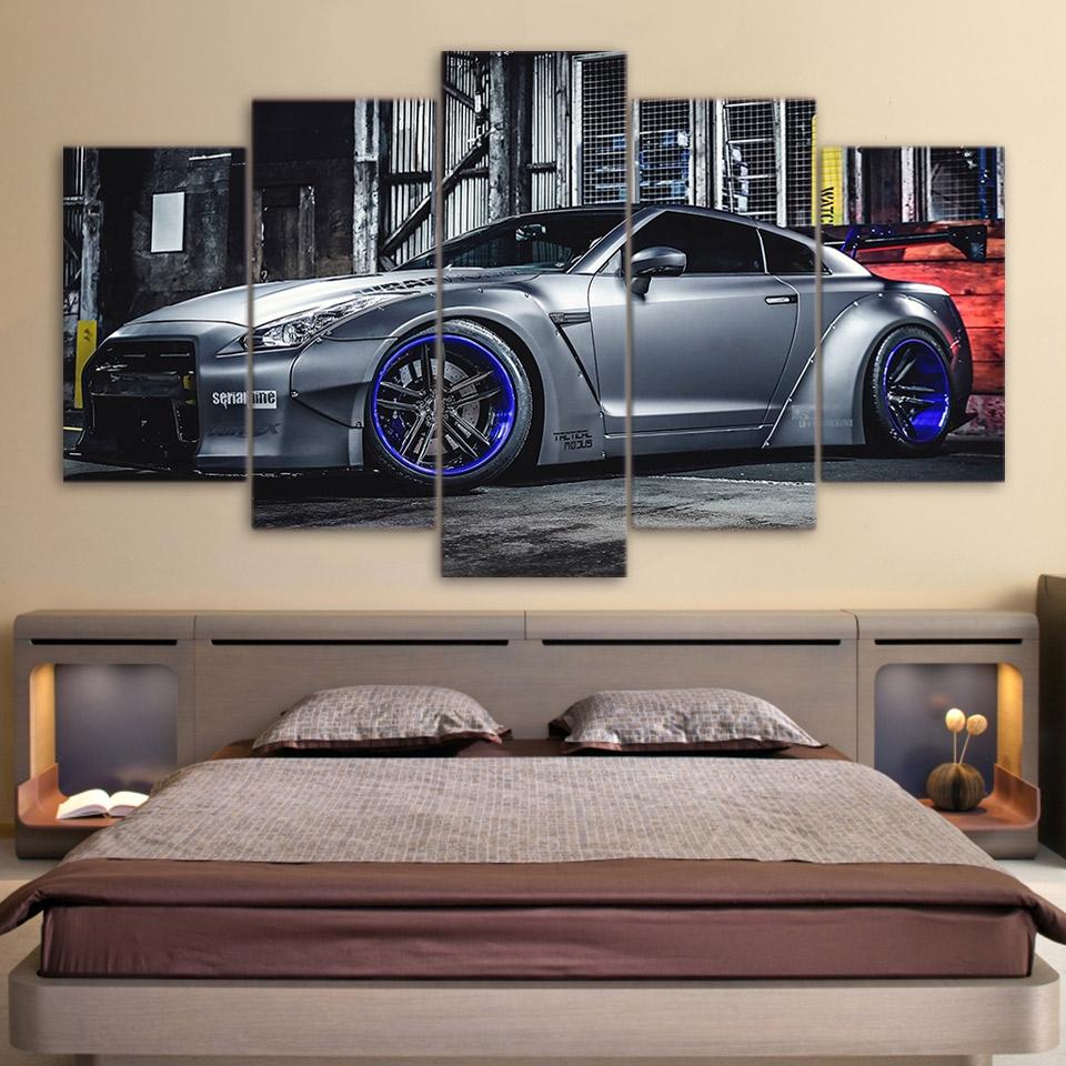 Nissan Gtr R35 3 - Automative 5 Panel Canvas Art Wall Decor Nissan Gtr R35 3 - Automative 5 Panel Canvas Art Wall Decor