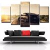 Nissan Gtr - Automative 5 Panel Canvas Art Wall Decor