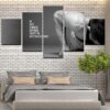 No Rest Is Worth Anything - Abstract 5 Panel Canvas Art Wall Decor