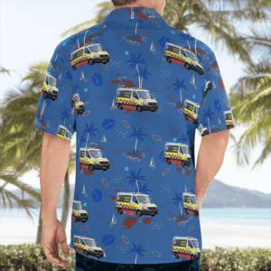 Nsw Ambulance Mercedes Benz Sprinter Hawaiian Shirt