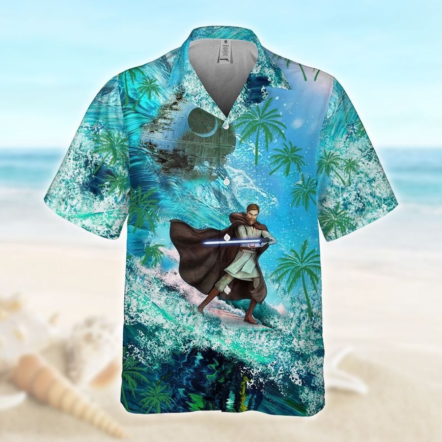 Obi Wan Surfing Hawaiian Shirt Obi Wan Surfing Hawaiian Shirt