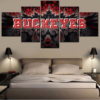 Ohio State Buckeyes 2 - Sport 5 Panel Canvas Art Wall Decor