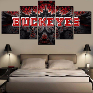 Ohio State Buckeyes 2 - Sport 5 Panel Canvas Art Wall Decor