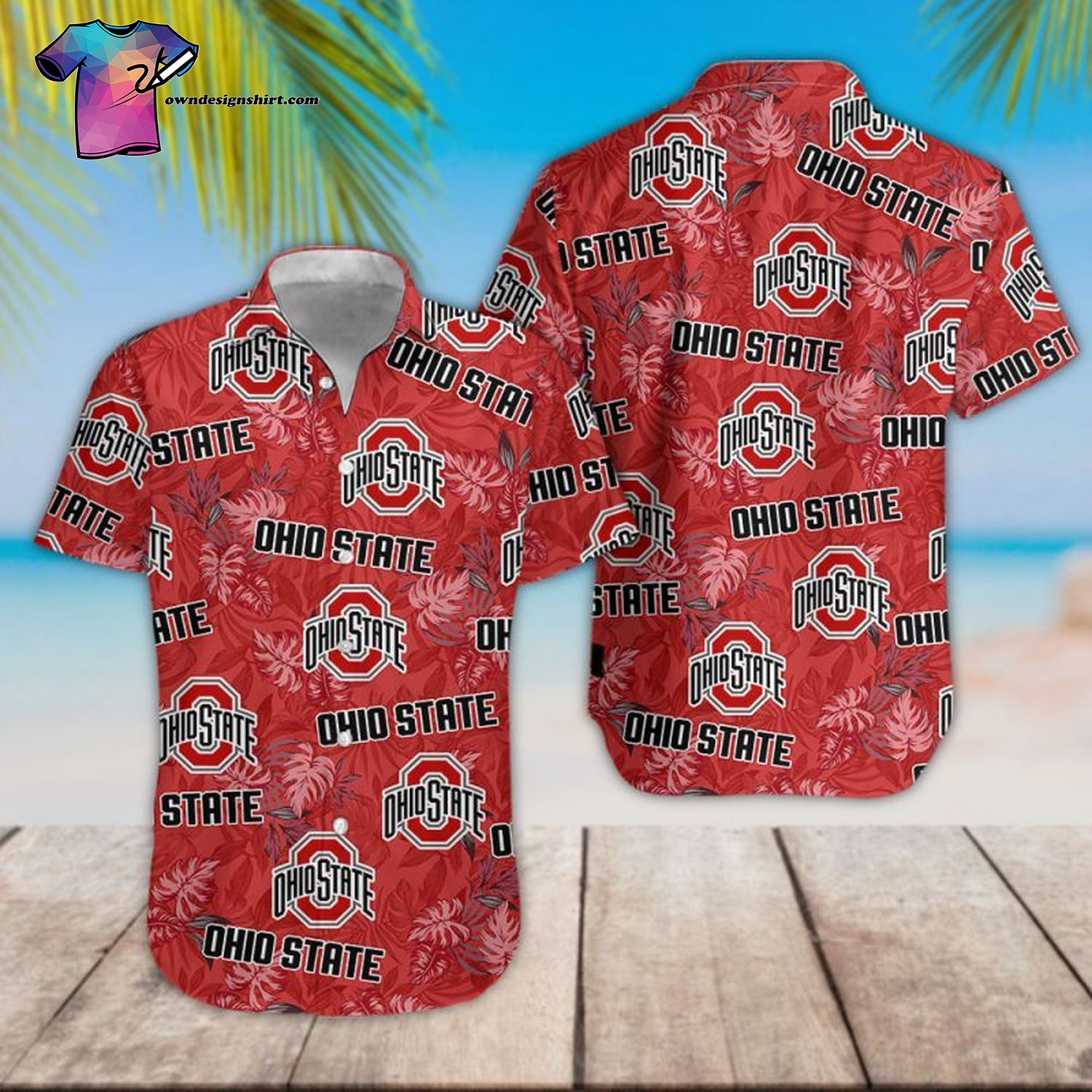 Ohio State Buckeyes Full Printing Hawaiian Shirt Ohio State Buckeyes Full Printing Hawaiian Shirt