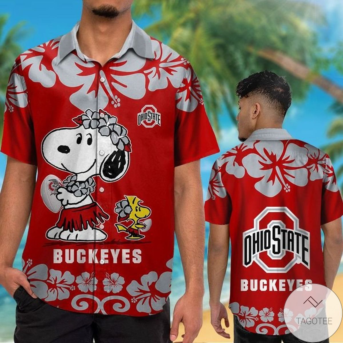Ohio State Buckeyes & Snoopy Hawaiian Shirt Ohio State Buckeyes & Snoopy Hawaiian Shirt