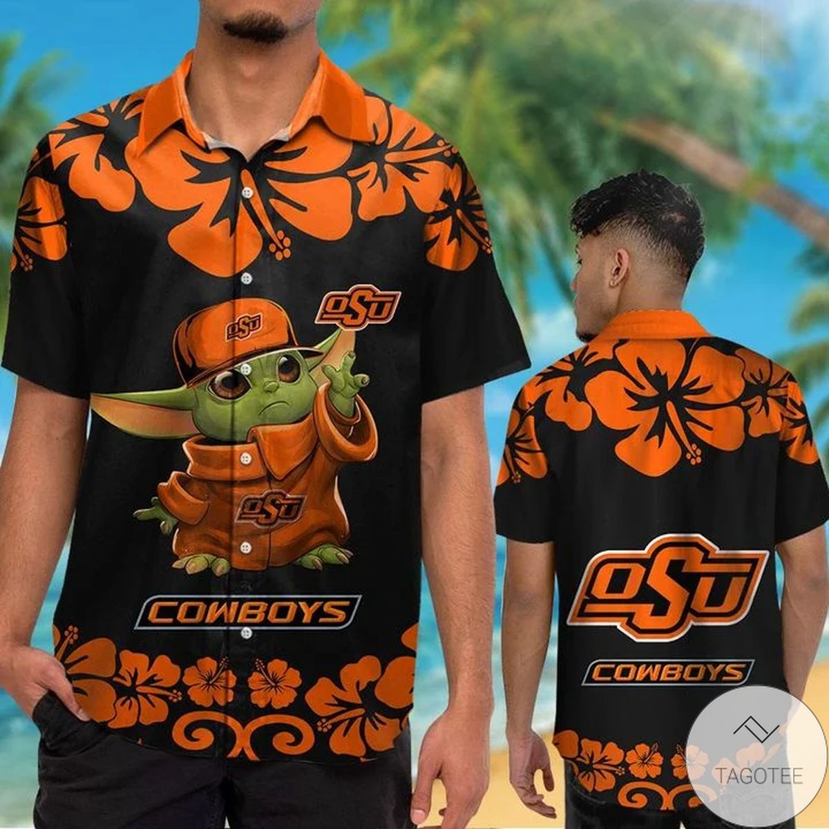 Oklahoma State Cowboys Baby Yoda Hawaiian Shirt Oklahoma State Cowboys Baby Yoda Hawaiian Shirt