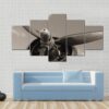 Old Airplane Propeller - Automative 5 Panel Canvas Art Wall Decor