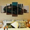 Old Record - Music 5 Panel Canvas Art Wall Decor