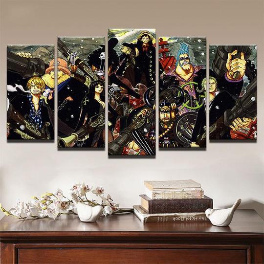 One Piece 2 - Anime 5 Panel Canvas Art Wall Decor One Piece 2 - Anime 5 Panel Canvas Art Wall Decor