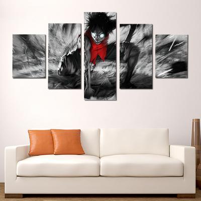 One Piece : Luffy 2Nd Gear - Movie 5 Panel Canvas Art Wall Decor One Piece : Luffy 2Nd Gear - Movie 5 Panel Canvas Art Wall Decor