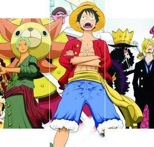 One Piece Monkey D. Luffy - Cartoon 5 Panel Canvas Art Wall Decor