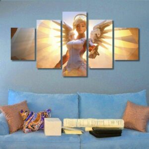 Overwatch 03 - Gaming 5 Panel Canvas Art Wall Decor