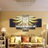 Overwatch Heroes Never Die - Gaming 5 Panel Canvas Art Wall Decor