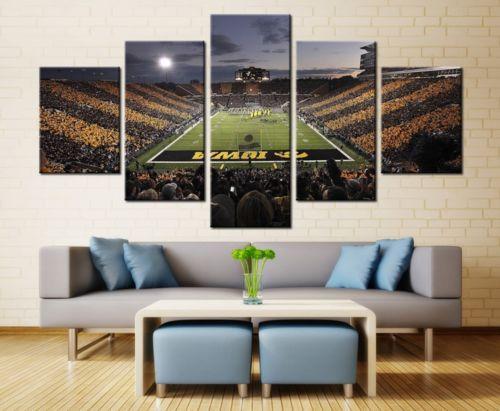 Owa Hawkeyes Stadium Football - Sport 5 Panel Canvas Art Wall Decor Owa Hawkeyes Stadium Football - Sport 5 Panel Canvas Art Wall Decor