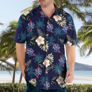 Pabst Blue Ribbon Beer Hawaiian Shirt