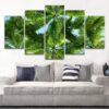Palm Tree Landscape Beach Modular - Nature 5 Panel Canvas Art Wall Decor