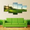 Palms On Hole 9 - Sport 5 Panel Canvas Art Wall Decor