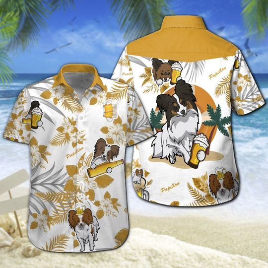 Papillon Beer Hawaiian Shirt Summer Button Up Papillon Beer Hawaiian Shirt Summer Button Up