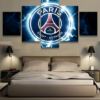 Paris Saint Germain Football - Sport 5 Panel Canvas Art Wall Decor