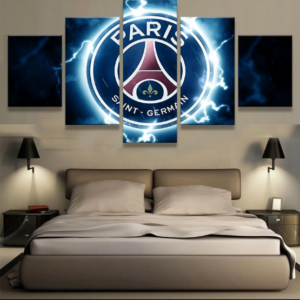Paris Saint Germain Football - Sport 5 Panel Canvas Art Wall Decor