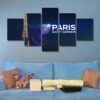 Paris Saint Germain -Sport 5 Panel Canvas Art Wall Decor
