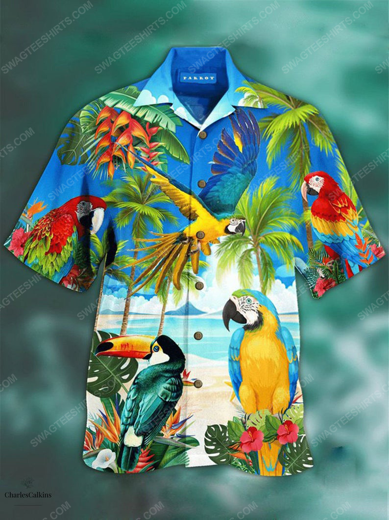 Parrot Rio Island Animal Bird Lover Summer Vacation Hawaiian Shirt Parrot Rio Island Animal Bird Lover Summer Vacation Hawaiian Shirt