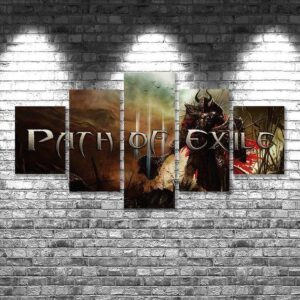 Path Of Exile - Gaming 5 Panel Canvas Art Wall Decor