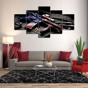 Patriots Prepare - Army 5 Panel Canvas Art Wall Decor