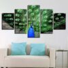 Peacock 4 - Animal 5 Panel Canvas Art Wall Decor