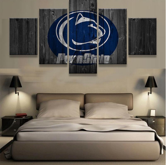Penn State Nittany Lions Barn Wood - Sport 5 Panel Canvas Art Wall Decor Penn State Nittany Lions Barn Wood - Sport 5 Panel Canvas Art Wall Decor